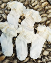 Girls 3 Pairs White 3Y-8Y Cotton Frilly Socks KS94